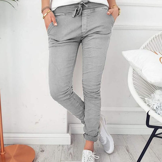 Heidi - Elasticated lightweight casual trousers