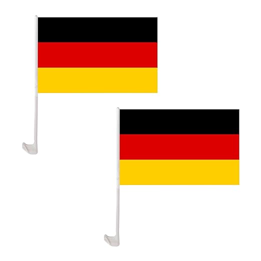 Deutschland Autofahne 30x45cm, Deutschlandflagge fürs Auto