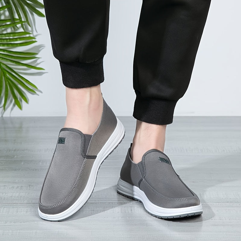 Graue Robuste Slip-Ons aus Canvas - Ben