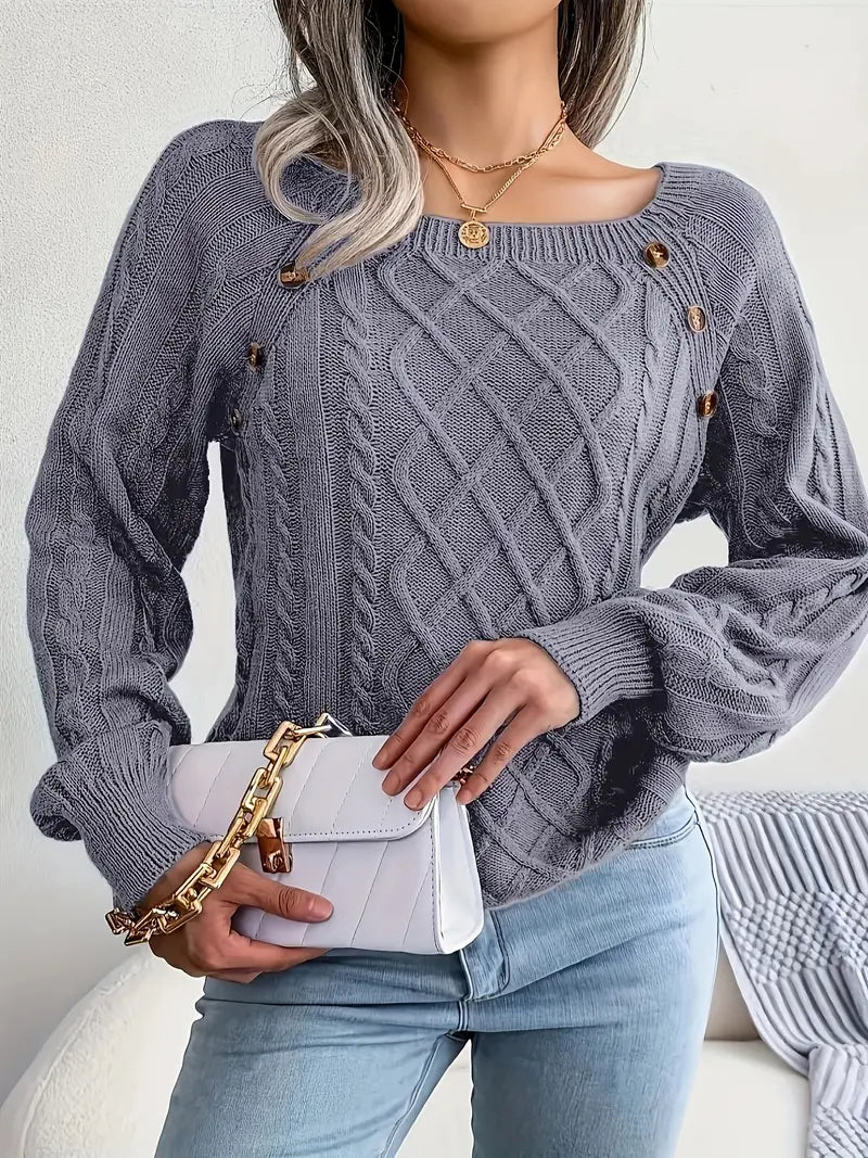 Acrylic Knit Comfort Pullover