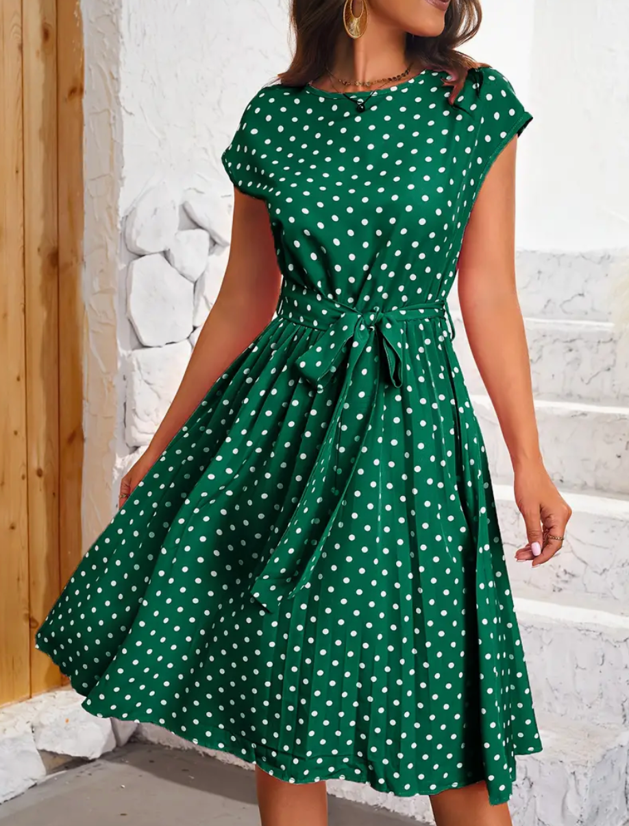 RETRO CHIC  - Schönes Vintage Polka Kleid für den Frühling/Sommer
