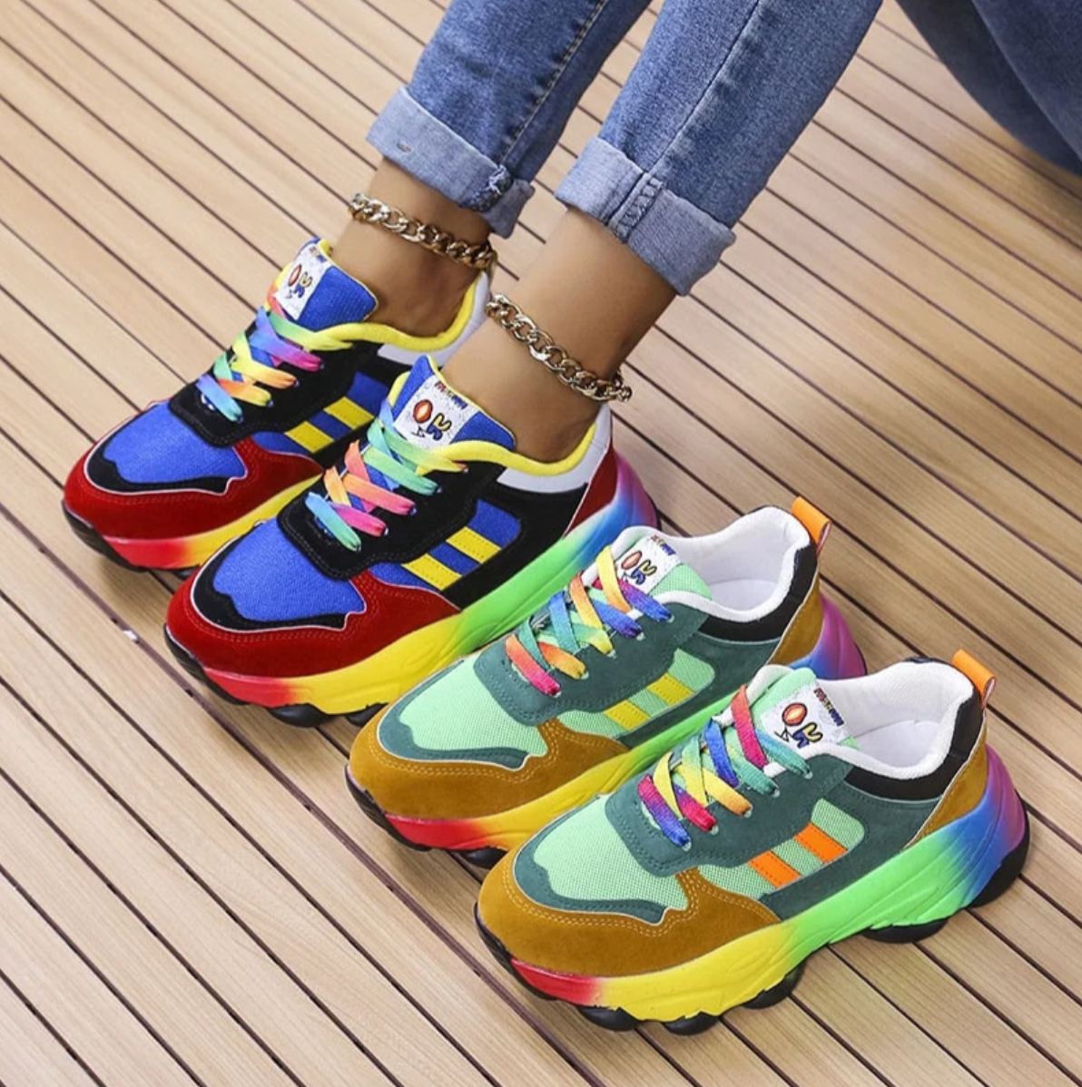 MILLA - Farbenfrohe, stylische orthopädische Sneakers