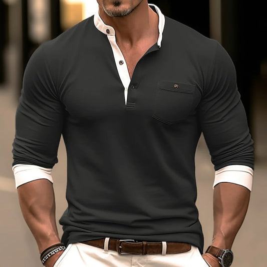 Maik - stylisches langarm shirt für männer