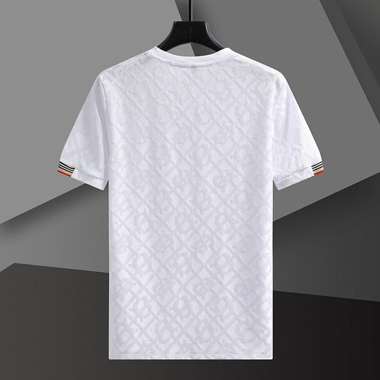 Elias - Weißes Designer-T-Shirt
