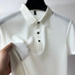 Andrea's Hochwertiges Eisseide Polo Herren Freizeit Kurzarm T-Shirt