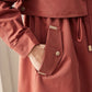 Crimson Elegance - Rote Damenjacke mit Kapuze