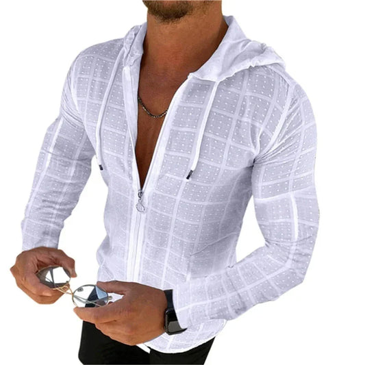 Marco - Weißes Netzärmel-Hemd