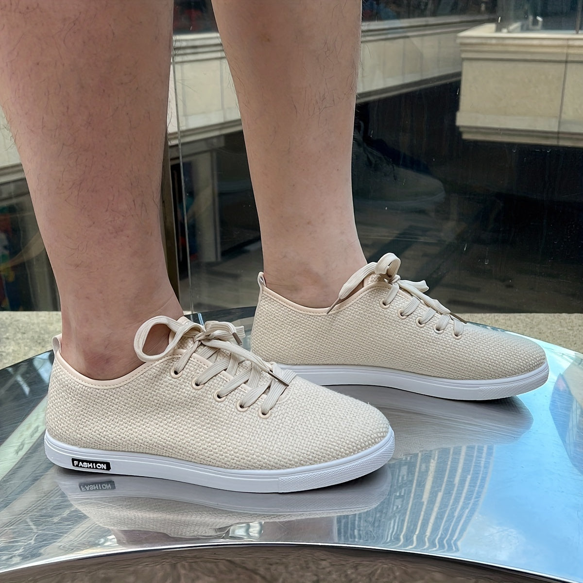 Beige Ultraleichte Freizeitschuhe - Tim