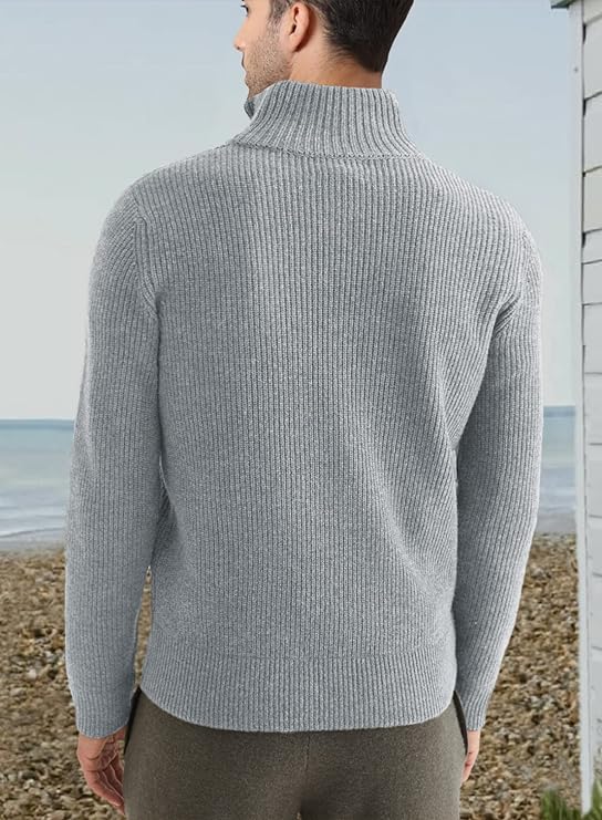 Stylischer zipper-pullover für herren (italienisches Design)