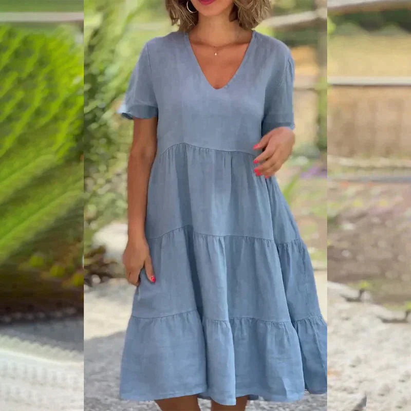 RUBINA - Stylisches Freizeitkleid in den aktuellen Trend-Farben für den Sommer